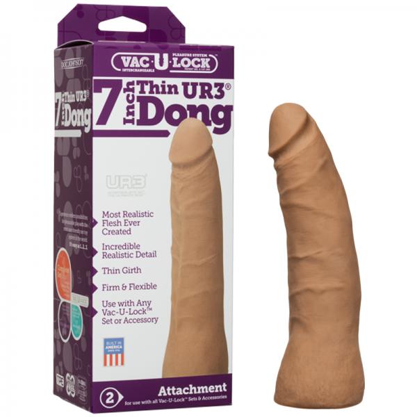 Vac-U-Lock 7in Ultraskyn Thin Dong - Tan