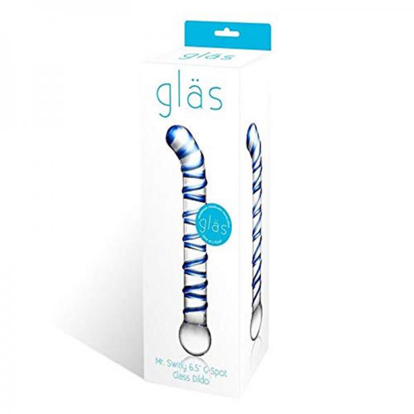 Mr. Swirl 6.5in Glass Glass Dildo