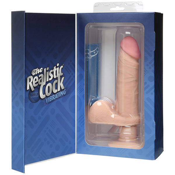 The Realistic Cock - Ur3 - Vibrating 6 Inch White