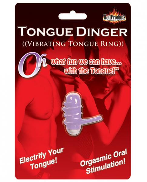 Tongue Dinger Vibrating Tongue Ring-Purple