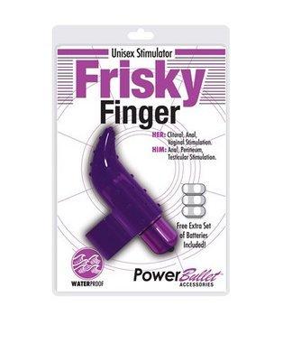 Frisky Finger Massager W/power Bullet Purple