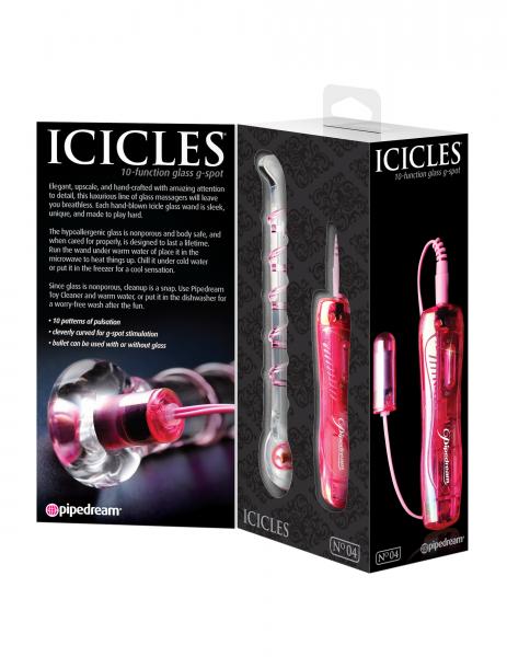 Icicles No 4 Glass Massager Clear