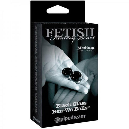 Fetish Fantasy Ltd. Ed. Medium Black Glass Ben-wa Balls