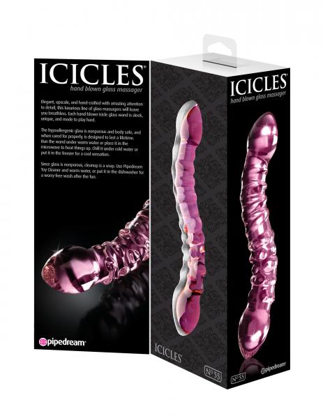 Icicles No. 55 Pink Glass Massager