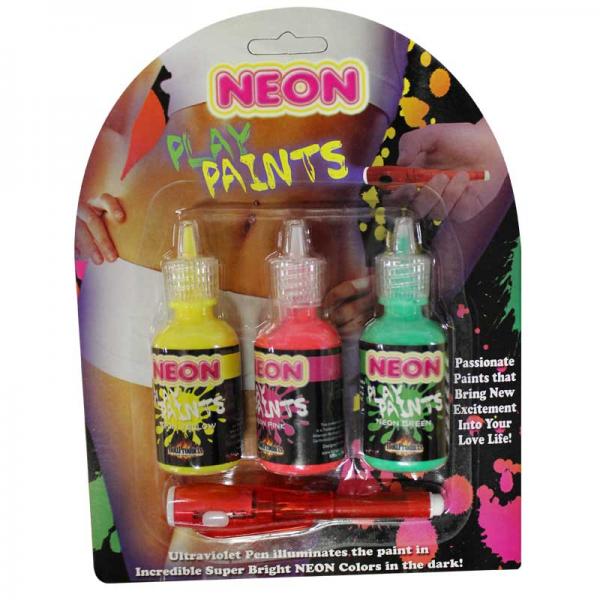 Neon Body Paints 3pk Card