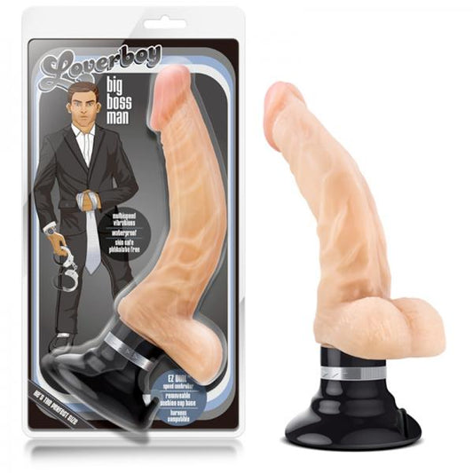 Loverboy The Boss Man Beige Vibrating Dildo