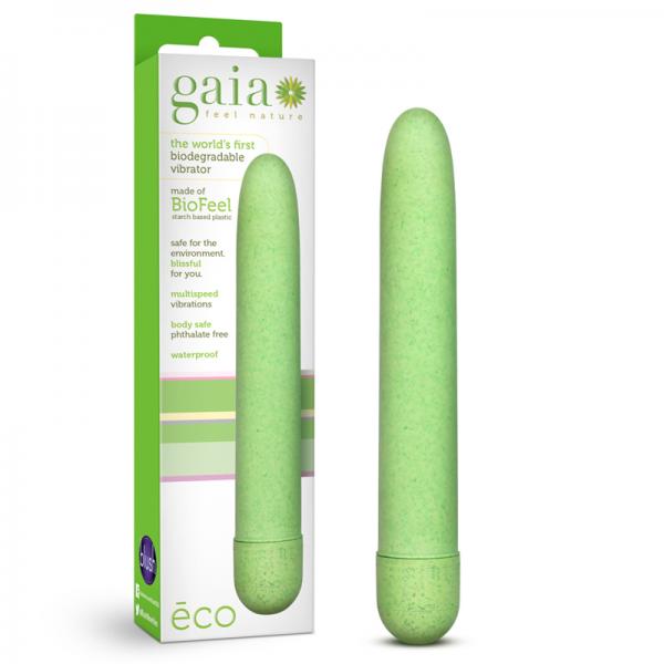 Gaia Biodegradable Vibrator Eco Green