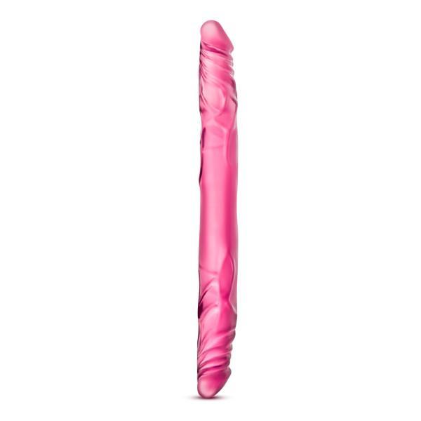 B Yours - 14in Double Dildo - Pink