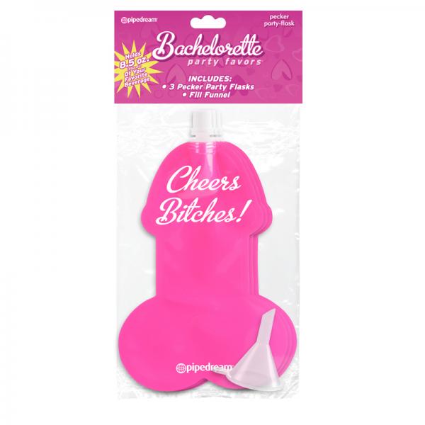 Bachelorette Party Favors Pecker Party Flasks Pack