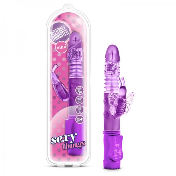 Butterfly Thruster Mini Rabbit Vibrator Purple