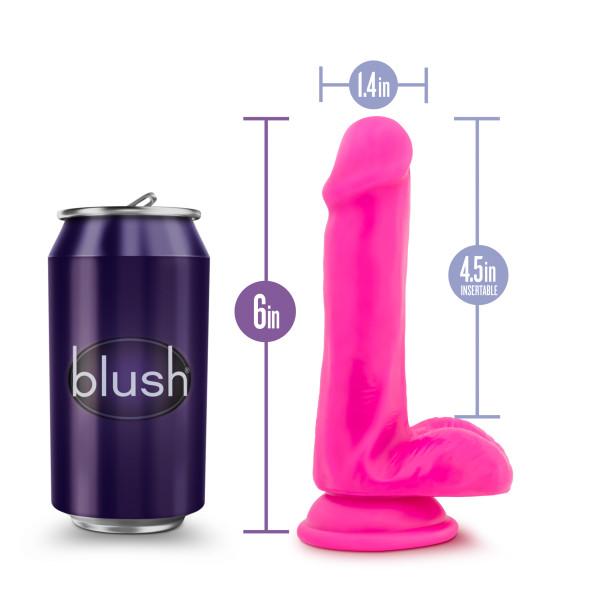 Au Naturel Bold Delight 6 inches Dildo Pink