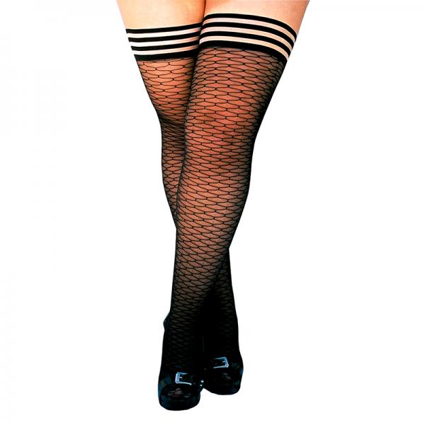 Kixies Dannalynn Black Ribbed Size D