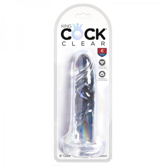 King Cock Clear 6in Cock