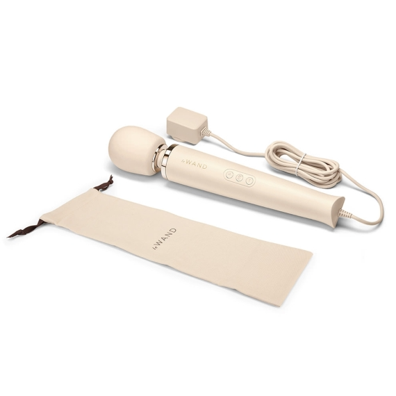 Plug-In Vibrating Massager - Cream